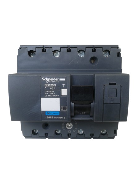 INTERRUTTORE AUTOMATICO MAGNETOTERMICO 4P 63A 25K C NG125
